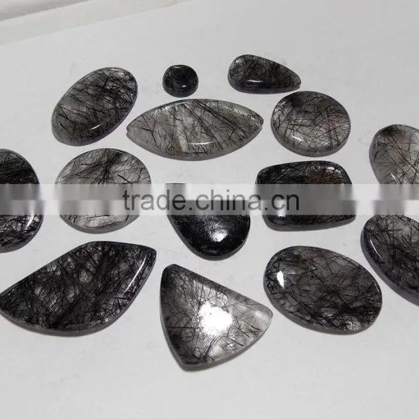 Black Rutile Cabochons Gemstone