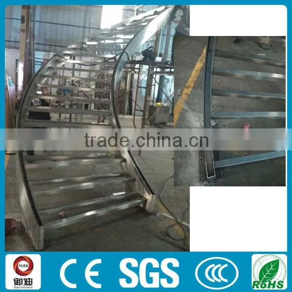 Stainless Steel Curved Staircase for Interior Decoration photo-2