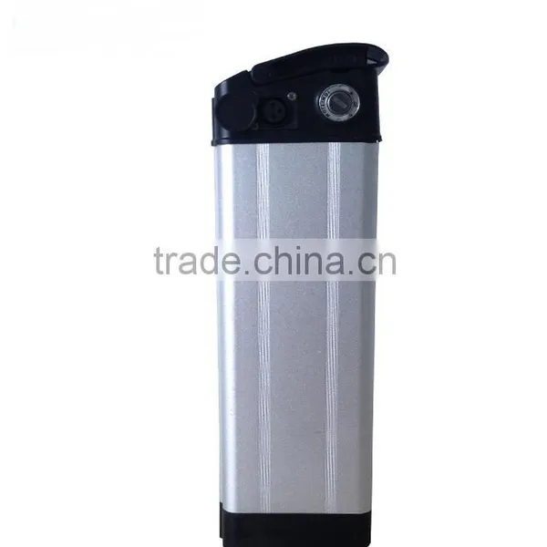 24V18.2AH Ebike Battery Pack(Silver Fish Case) With ICR18650-26HM Cells for Electric Bike