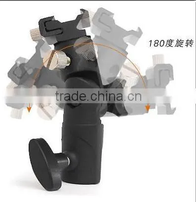 E Speedlite Flash Mount Holder For Light Stand Photo Video Studio Umbrella Hole photo-3