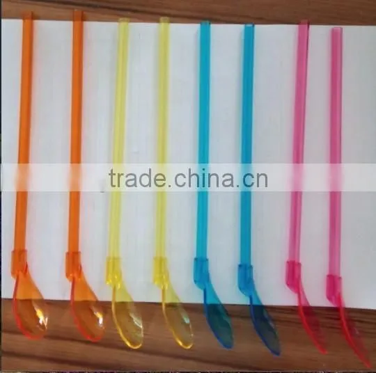 PVC Spoon Straw, BPA Free Drinking Straws With Spoon photo-3