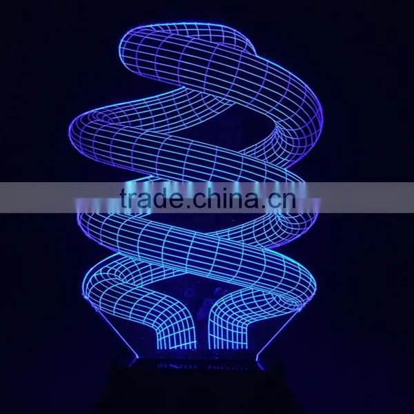 Loudspeaker/horn/trumpet Shape 3d Optical Illusions Acrylic Led Night Lamp USB Battery Operated Christmas Decoration Nightlight photo-6