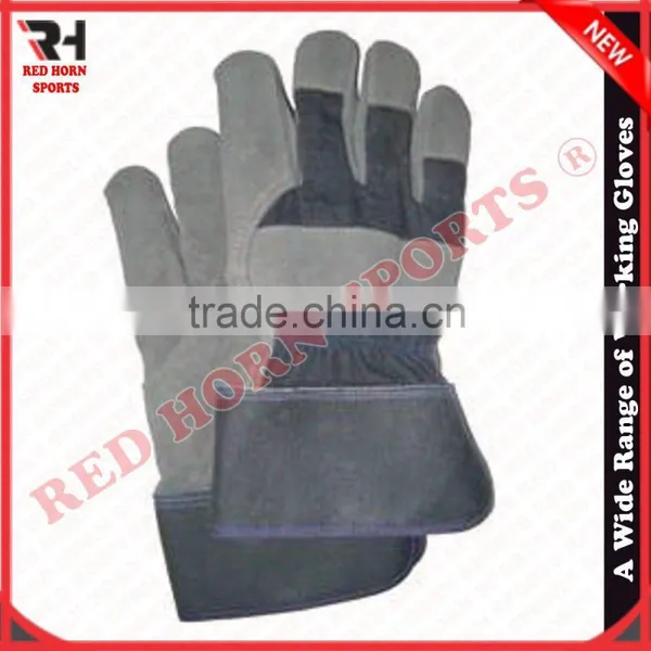 Cow Split Leather Safety Gloves, Cheap Working Gloves photo-2