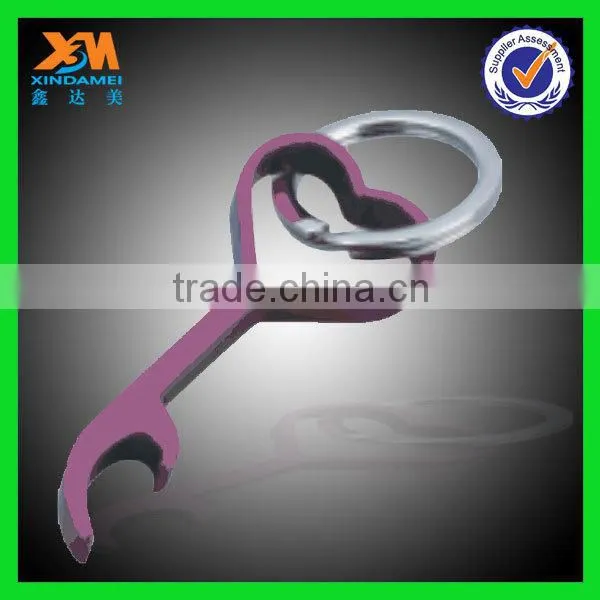 China Factory Supply Metal Alloy Key Shaped Bottle Opener Keyring photo-2