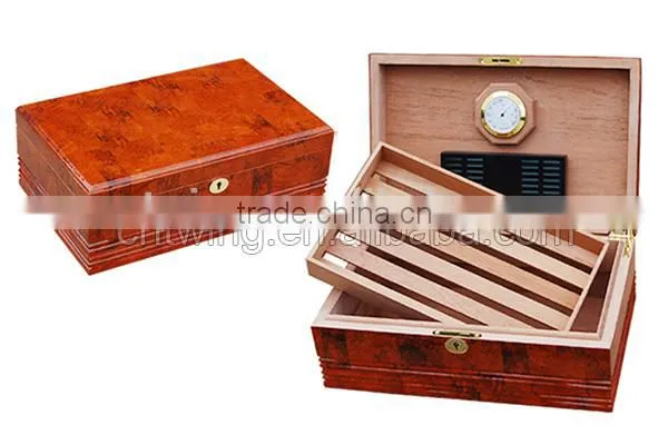 Handmade Electric Spanish Cedar Cigar Humidor for 100 Cigars,humidor Cigar Watch Box photo-5