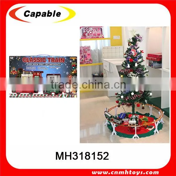 Plastic Battery Operated Slot Toy Rail Car Toy on Chiristmas Tree