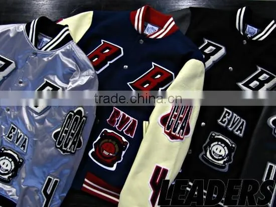American Baseball Jackets With Custom Team Logos & Numbers & Names Baseball Varsity Jackets With Chenille Embroidery & Patches