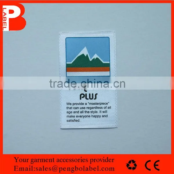 Eco-friendly Low Price Custom Satin Printed Clothing Label for Women Garment photo-2