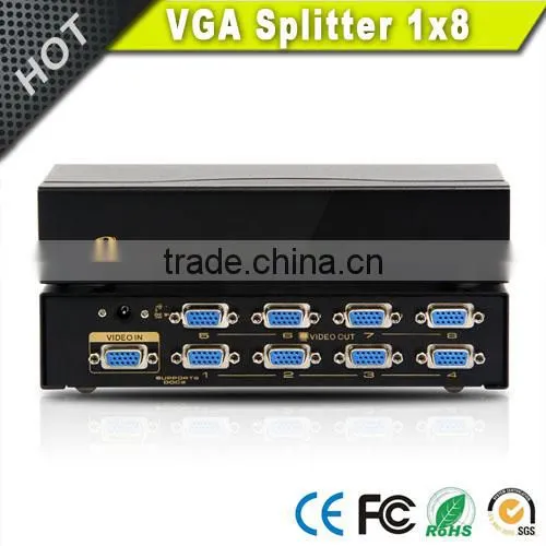 8 Port VGA Video Splitter - 1 in to 8 Out - 1 Pc to 8 Monitors photo-2