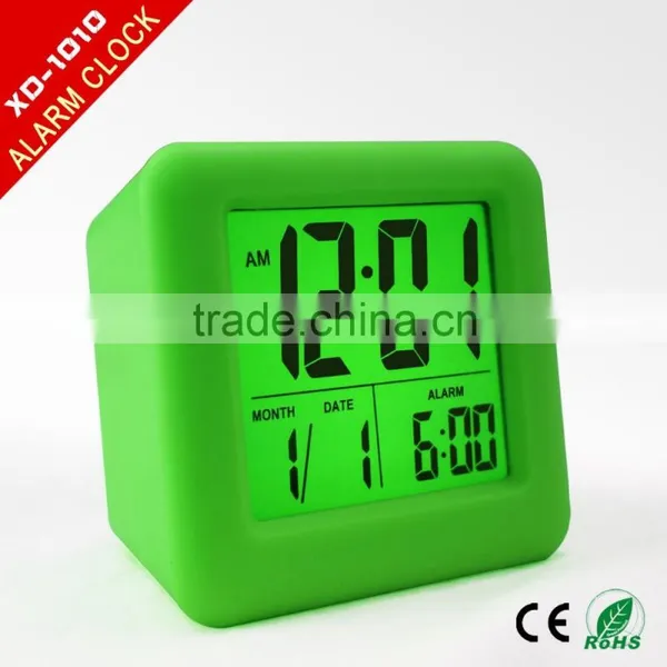 Puning Silicone Alarm Clock,Kitchen Clock,Calendar Clock With LCD Screen photo-3