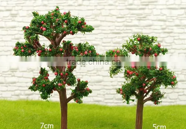 Architectural Scale Artificial Model Fruit Tree Train Layout Model