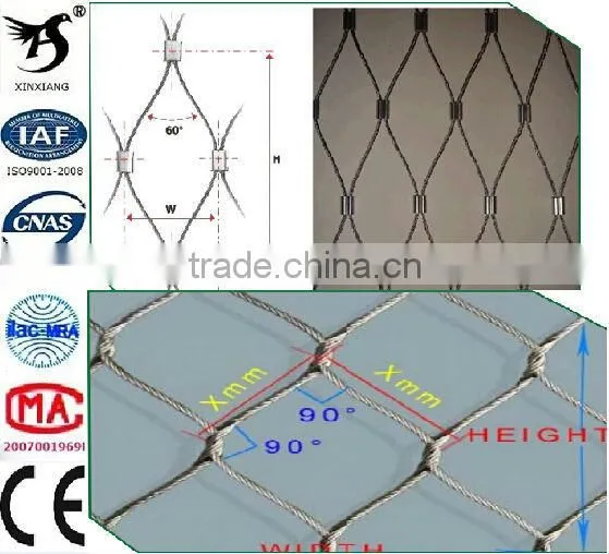 Anping Hot Sale Stainless Steel Rope Mesh