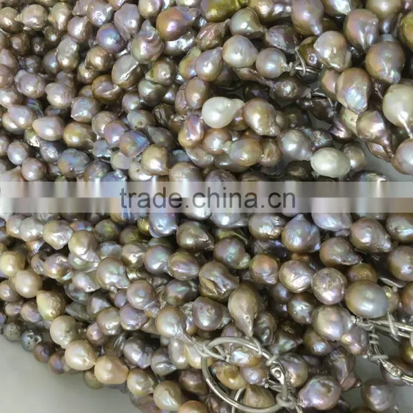 Baroque 15-17mm Purple Necklace photo-3