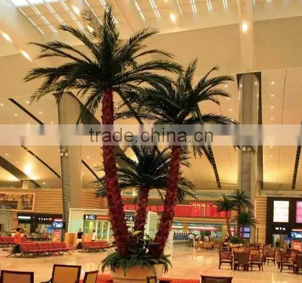 Artificial Palm Tree Decoration Design For Airport Interior Decoration photo-5