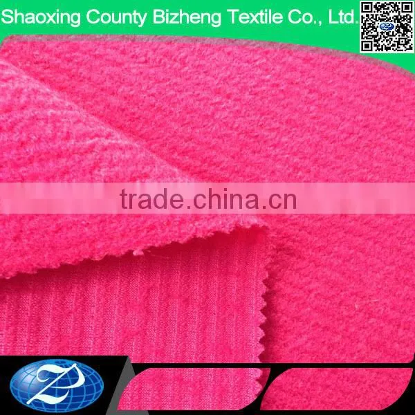 Rose Red Double Sided Rib Knit Fabric for Sweaters