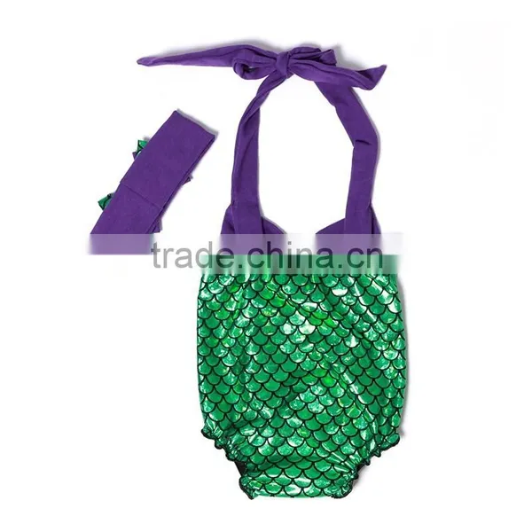 2016 Wholesale Kaiya Hot Cakes Baby Swim Suit Green Mermaid Tail Swim Wear photo-2