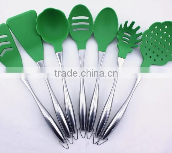 FDA&LFGB Approval Silicone Stainless Steel Kitchen Utensil Accessories Made In China