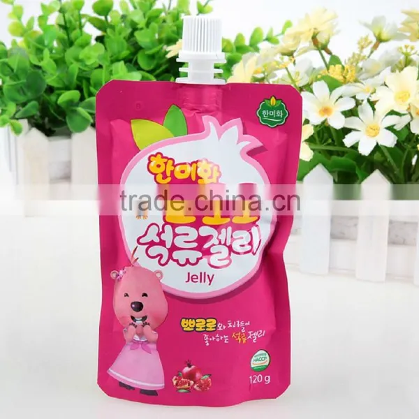 Wholesales clear drink composite material stand up spout pouch