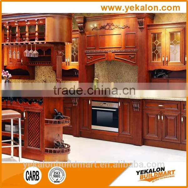 Classical European Solid Wood Kitchen Cabinet