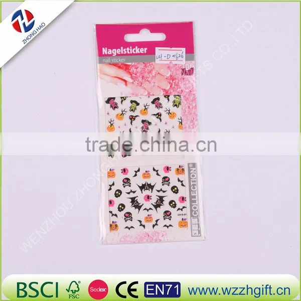 Halloween Nail Art Water Transfer Sticker Decals Pumpkin Spider Fancy Stickers Wrap Tips Decoration photo-2