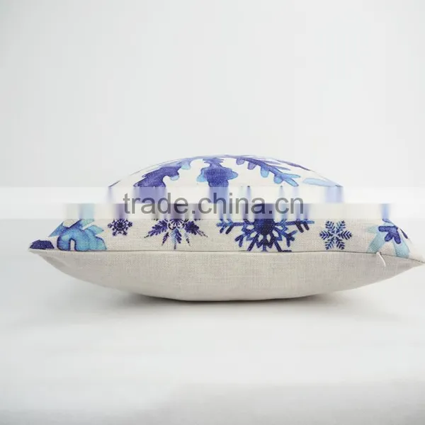 Wholesale Custom Linen/cotton Fabric Decorative Throw Cushion Cover Christmas Digital Printed Pillow Case photo-6