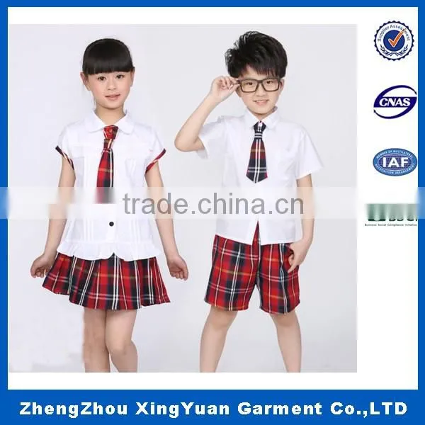 China Manufacturers Kids Clothes Summer Primary School Uniform Designs photo-2