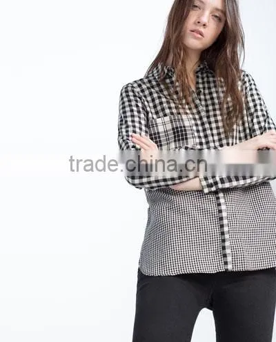 Yarn Dyed Woven Cotton Plaid Check Jacquard Dobby Shirting Fabric photo-6