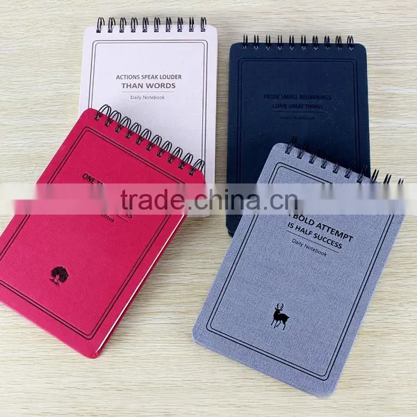 Kraft Paper Cover Notepad, Spiral Mini Notebooks photo-3