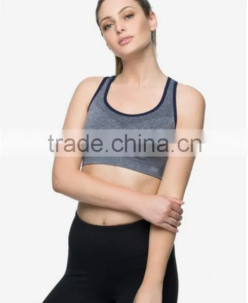 OEM Order Second Skin 4 Way Stretch Seamless Fitness Wear Sports Bra photo-2