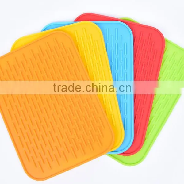Heat Resistant Silicone Dish Drying Mat Silicone Pot Holder photo-2