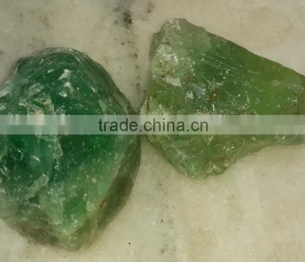 Natural Green Fluorite Rough Gemstone Fine Quality Emerald Like Looks photo-3