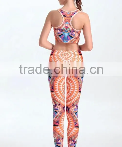 Yiwu Wholesale Women Tights GYM Leggings Orange Spandex Women Tights GYM Leggings photo-4