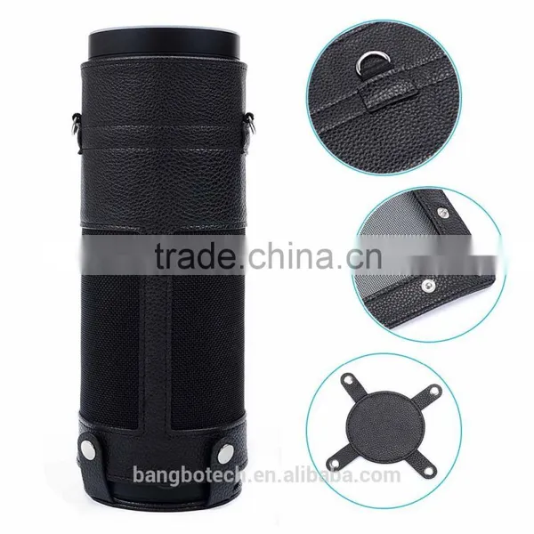 2016 Newest Hot Selling Leather Carry Bag of Bluetooth Speaker Protective Leather Cover for Amazon Echo Wireless Speaker photo-3