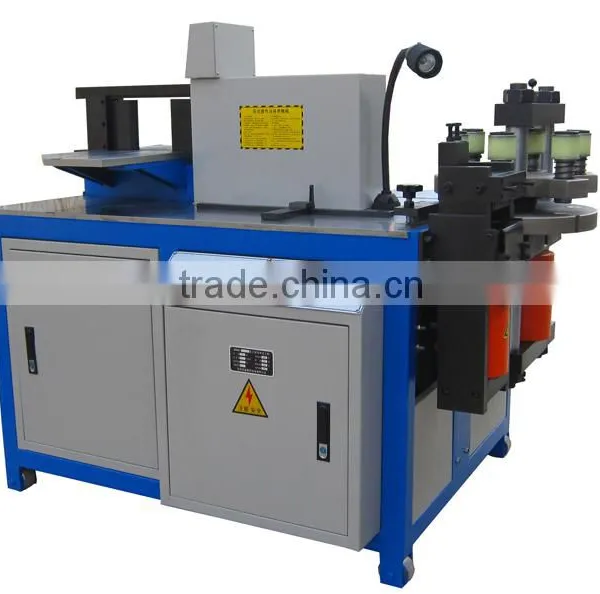 double working table hydraulic copper busbar bending cutting punching machine