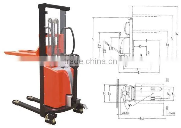 Semi Electric Stacker SPM1525