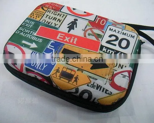 GC-Jersey Fabric Nylon Zipper Closure Portable Cable Eva Package photo-3