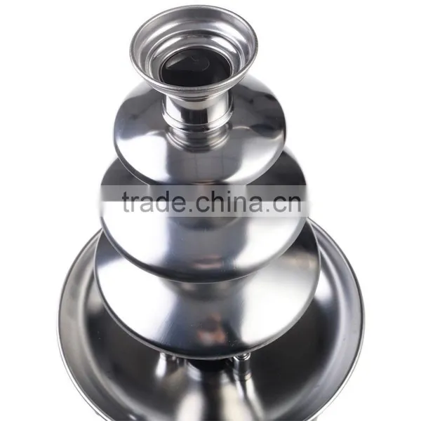 Economic Home 9cm(D)18cm(H) 180W Stainless Steel 4 Tiers Cheap 110v/220v Chocolate Fountain photo-3