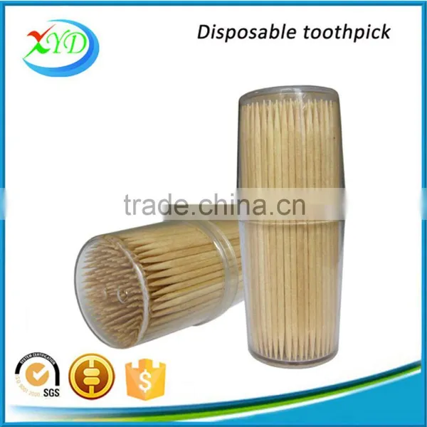 Plastic Dispenser Round Wooden Toothpicks photo-6
