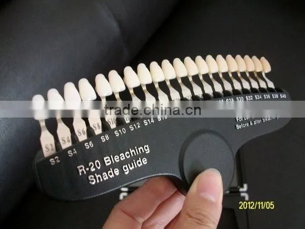 teeth whitening system dental 3D shade guide with CE