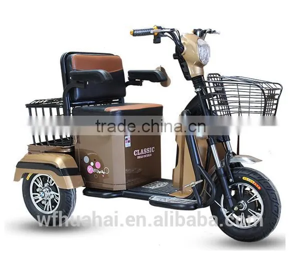 Electric tricycle mobility scooter