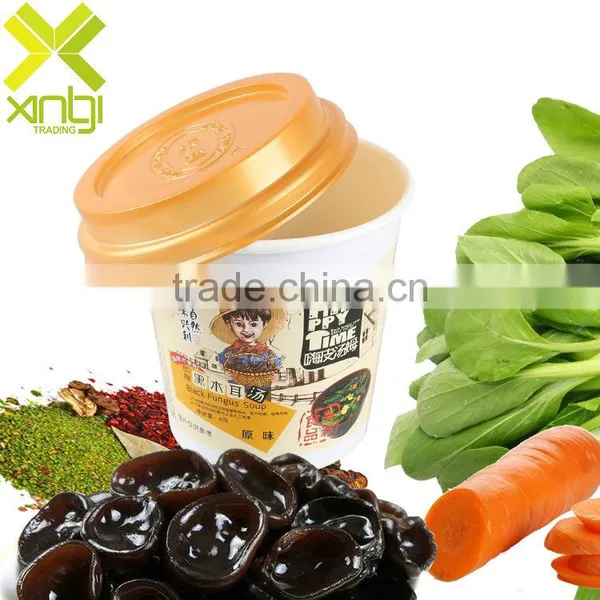 Savory Freeze Dried Cup Packed Original Flavour 6g Black Cloud Ear Fungus Instant Soup photo-4