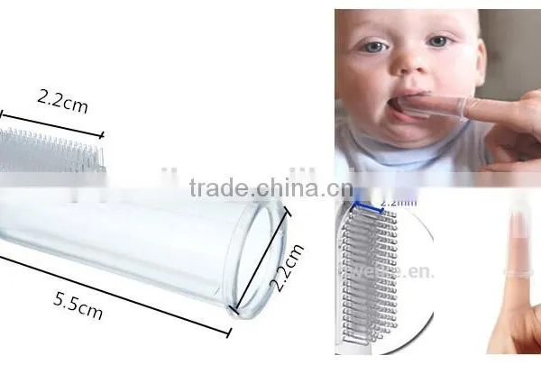FDA Hygienic Silicone Baby Infant Finger Tip Toothbrush photo-3