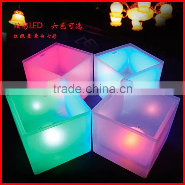 LED Color Lights Changing Square Waterproof Ice Bucket Beer Champagne Party Bar photo-5