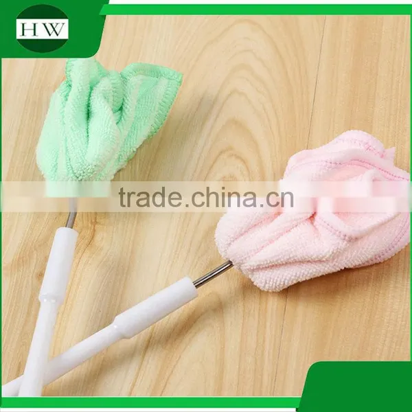 Kitchen Plastic Superfine Fibre Towel Long Handle Hanging Tableware Water Cup Bottle Clean Cleaning Brush photo-5