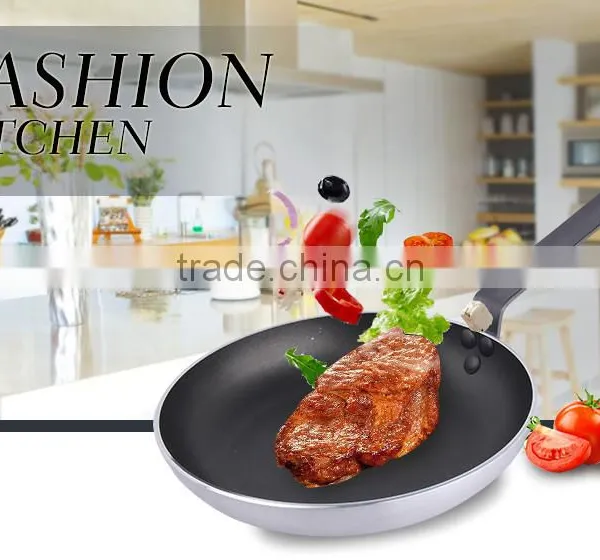 Cheap Black Cookware Aluminium Non Stick Round Fry Pan photo-2