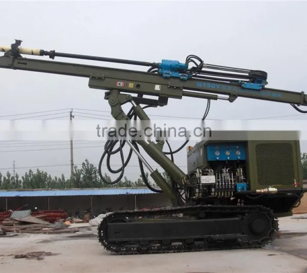 High Air Pressure Crawler Hydraulic Drilling Rig G150YF For Depth 60 Meters photo-5
