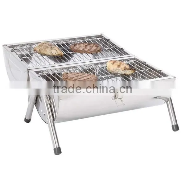 Portable Barrel Shape Charcoal BBQ Grills photo-6
