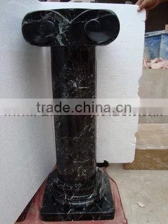BLACK ZEBRA MARBLE PEDESTALS photo-3