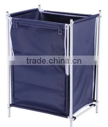 Vivinature Rectangular Two Side Foldable Laundry Hamper With 3 Sorter photo-2