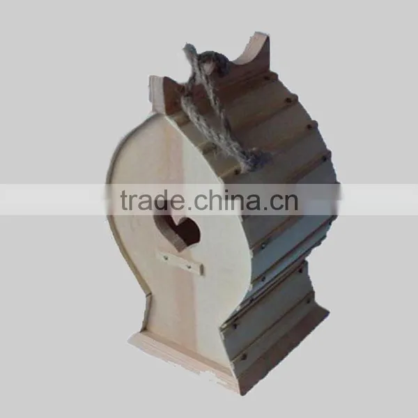 Natural Wood Bird Feeder , Building House for Bird, Wholesale Wood Bird House photo-6